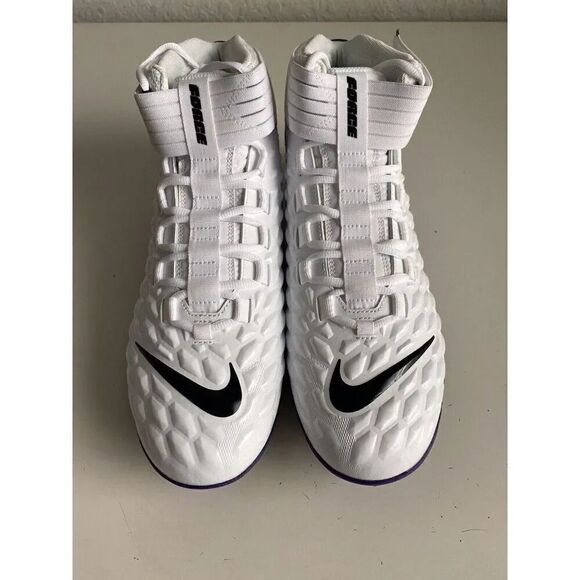 Nike Force Savage Pro 2 Football Cleats White Purple Court BV3969-100 Men’s 13.5 - Picture 2 of 10
